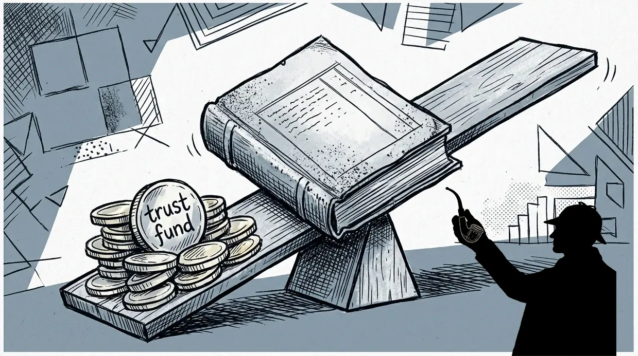 The trust fund and the tax base are the same number, counted twice.
